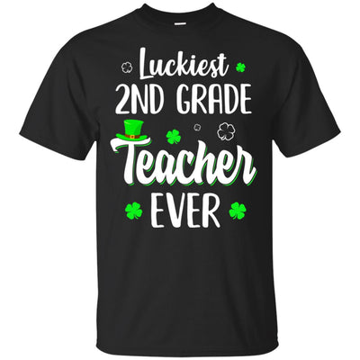 Luckiest 2nd Grade Teacher Ever Irish St Patricks Day T-Shirt & Hoodie | Teecentury.com