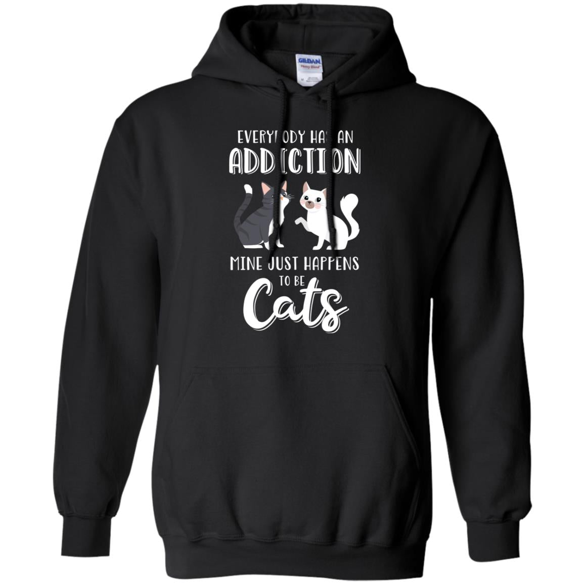 Everybody Has An Addiction Mine Just Happens To Be Cats T-Shirt & Tank Top | Teecentury.com