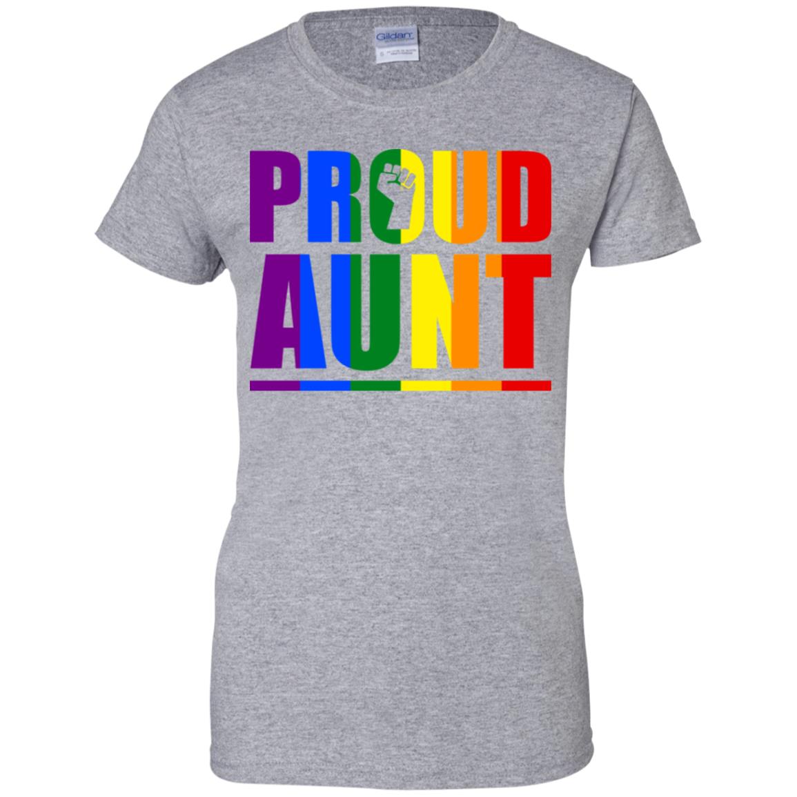 Proud Aunt Lesbian Pride Month LGBT T-Shirt & Hoodie | Teecentury.com