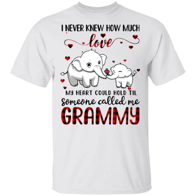 Someone Called Me Grammy Elephant Red Plaid Mother's Day T-Shirt & Hoodie | Teecentury.com