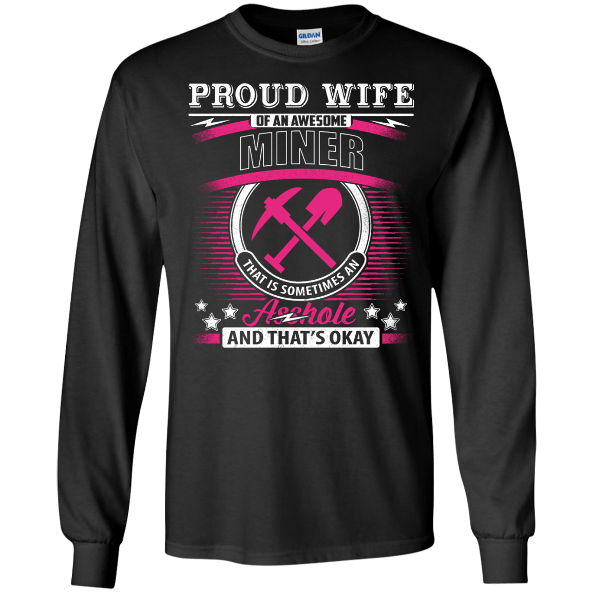 Proud Wife Of An Awesome Miner T-Shirt & Hoodie | Teecentury.com