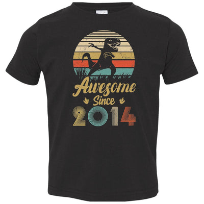 Awesome Since 2014 8th Years Old Dinosaur Birthday Gift Youth Youth Shirt | Teecentury.com