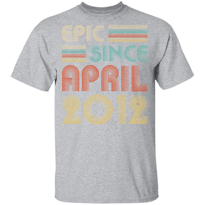 Epic Since April 2012 Vintage 10th Birthday Gifts Youth Youth Shirt | Teecentury.com