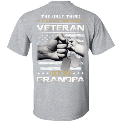 I Love More Than Being A Veteran Is Being A Grandpa T-Shirt & Hoodie | Teecentury.com