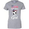 Usa Proud To Play Like A Girl Soccer Football T-Shirt & Tank Top | Teecentury.com