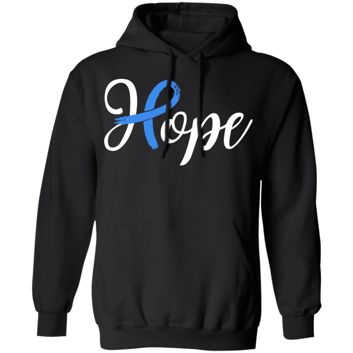 Colon Cancer Awareness Blue Ribbon Hope T-Shirt & Hoodie | Teecentury.com