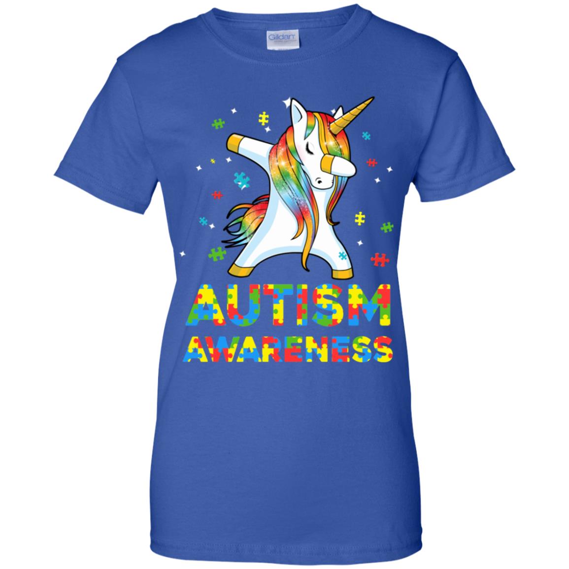 Dabbing Unicorn Puzzle Autism Awareness For Girls T-Shirt & Hoodie | Teecentury.com