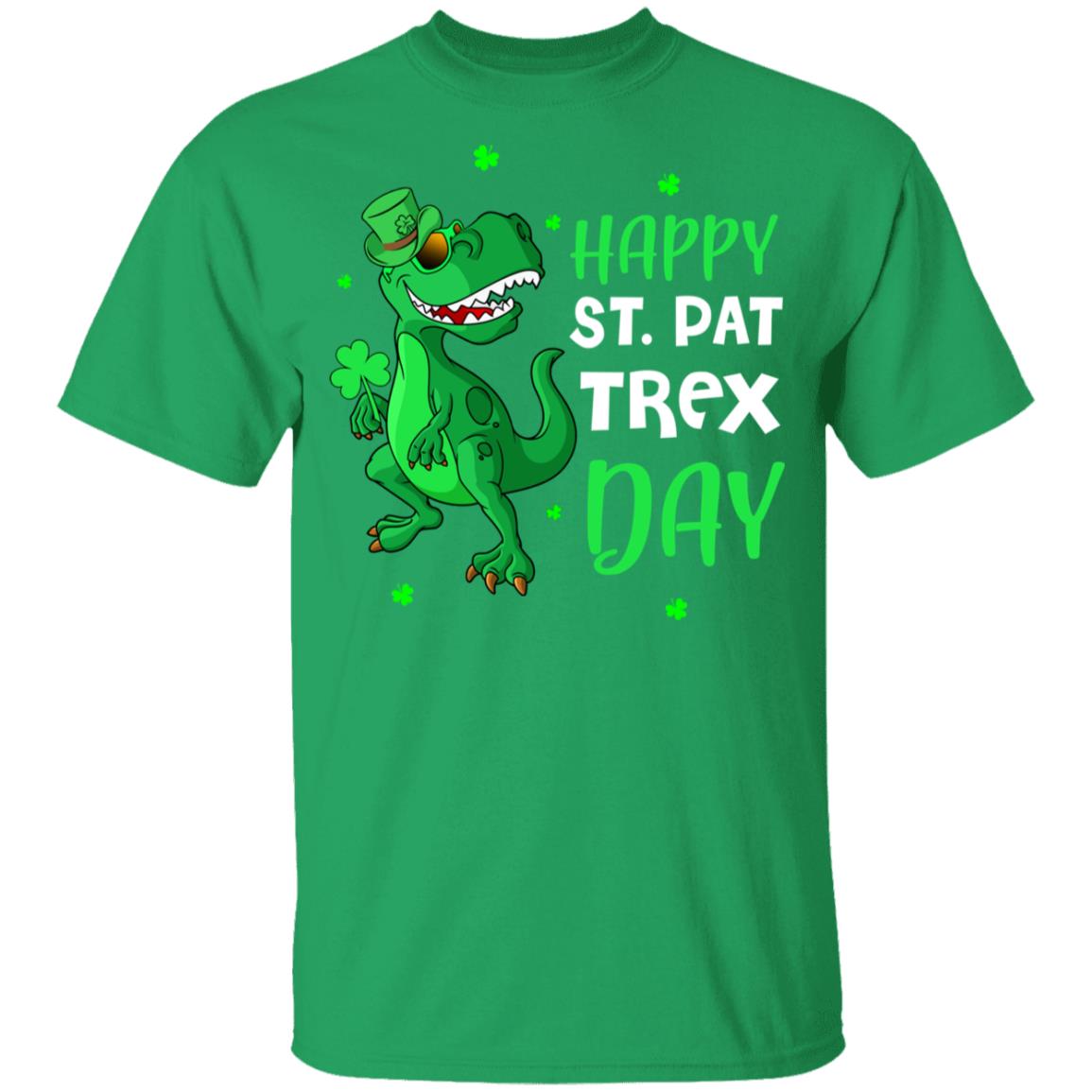 Happy St. Pat Trex Day Dinosaur St. Patrick's Day Youth Youth Shirt | Teecentury.com