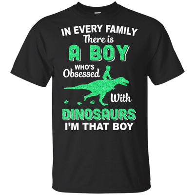 A Boy Who's Obsessed With Dinosaurs I Am That Boy Kids Youth Youth Shirt | Teecentury.com