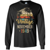 Retro Classic Vintage November 1949 73th Birthday Gift T-Shirt & Hoodie | Teecentury.com