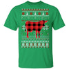 Cow Red Plaid Ugly Christmas Sweater Funny Gifts T-Shirt & Sweatshirt | Teecentury.com