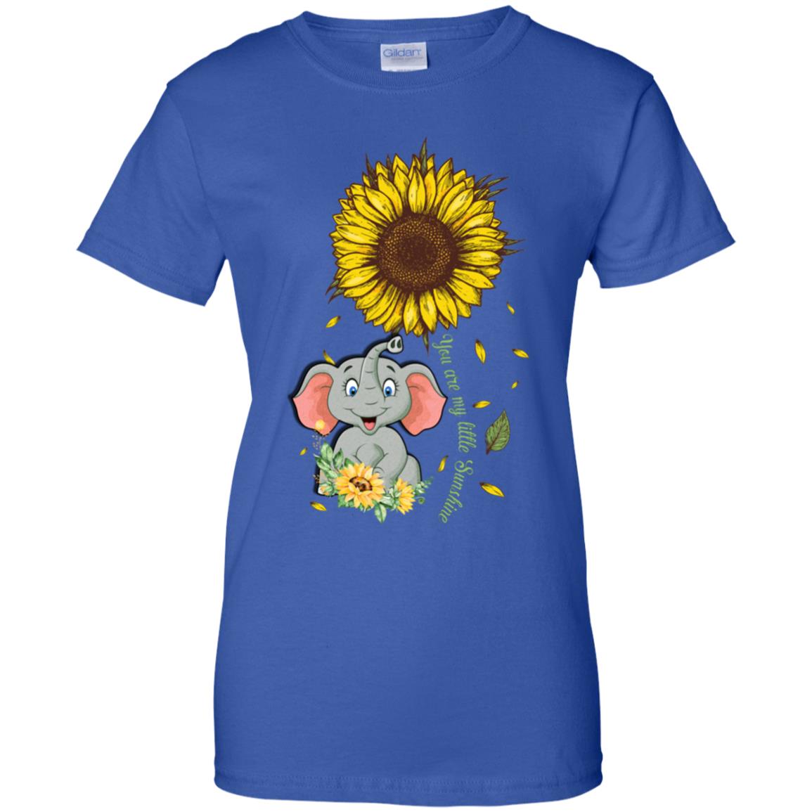 You Are My Little Sunshine Sunflower Elephant T-Shirt & Hoodie | Teecentury.com