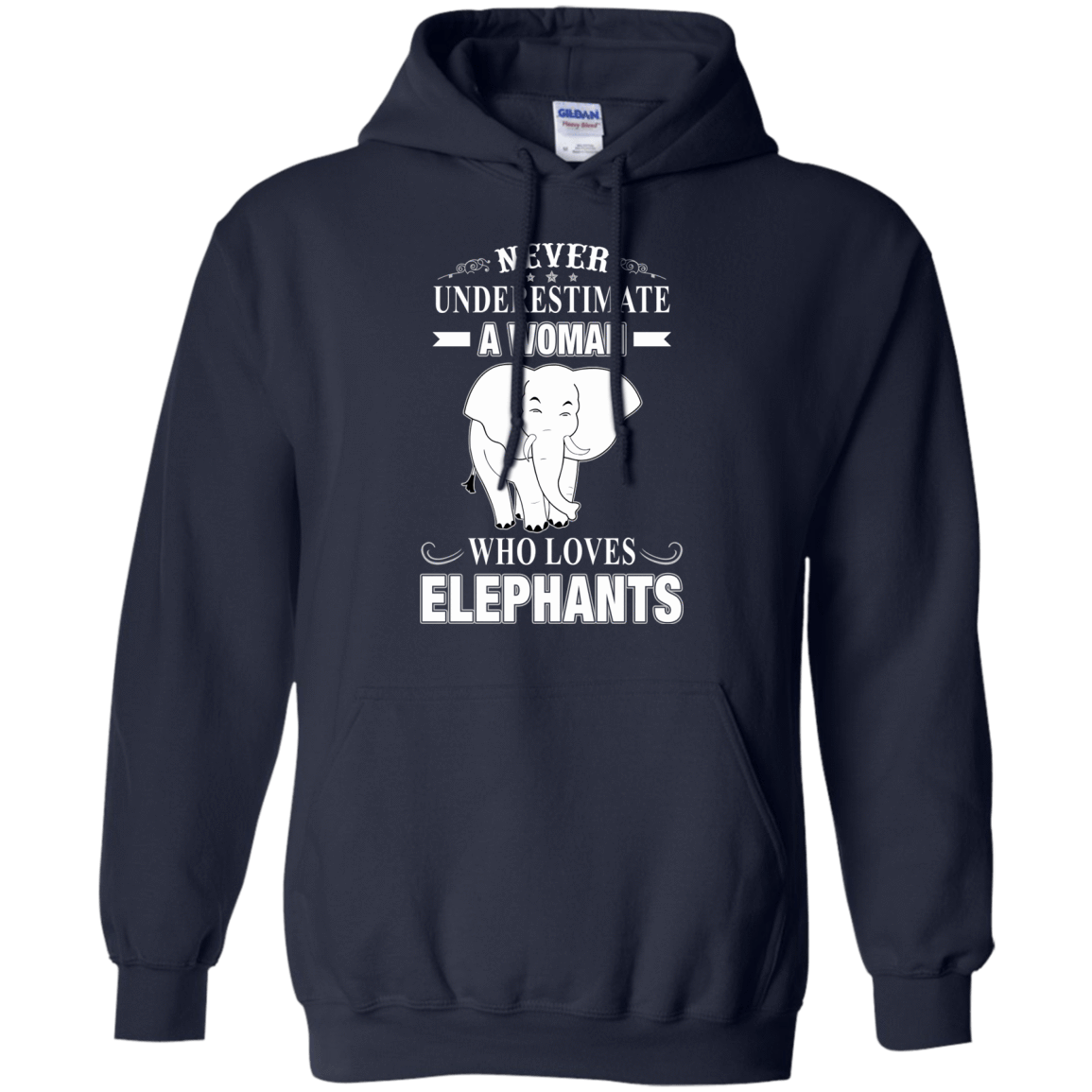 Never Underestimate Woman Loves Elephant T-Shirt & Hoodie | Teecentury.com
