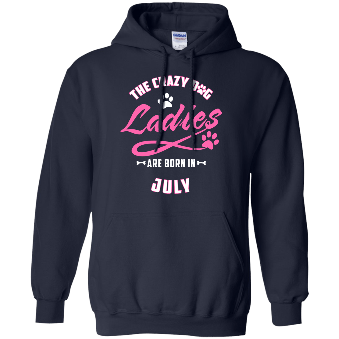 The Crazy Dog Ladies Are Born In July T-Shirt & Hoodie | Teecentury.com