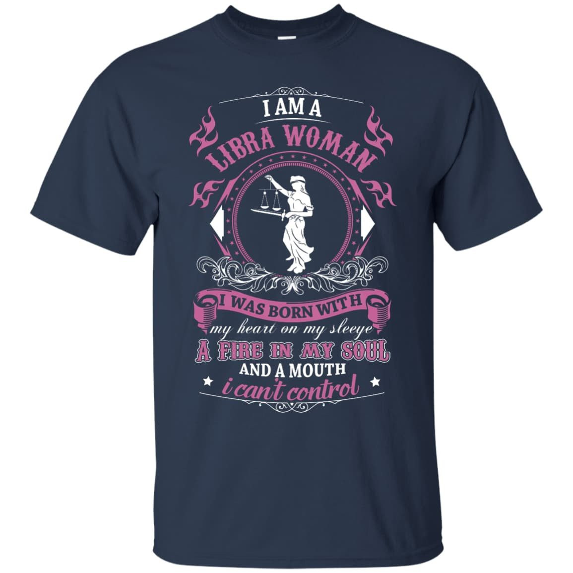 I Am A Libra Woman I Was Born With T-Shirt & Hoodie | Teecentury.com