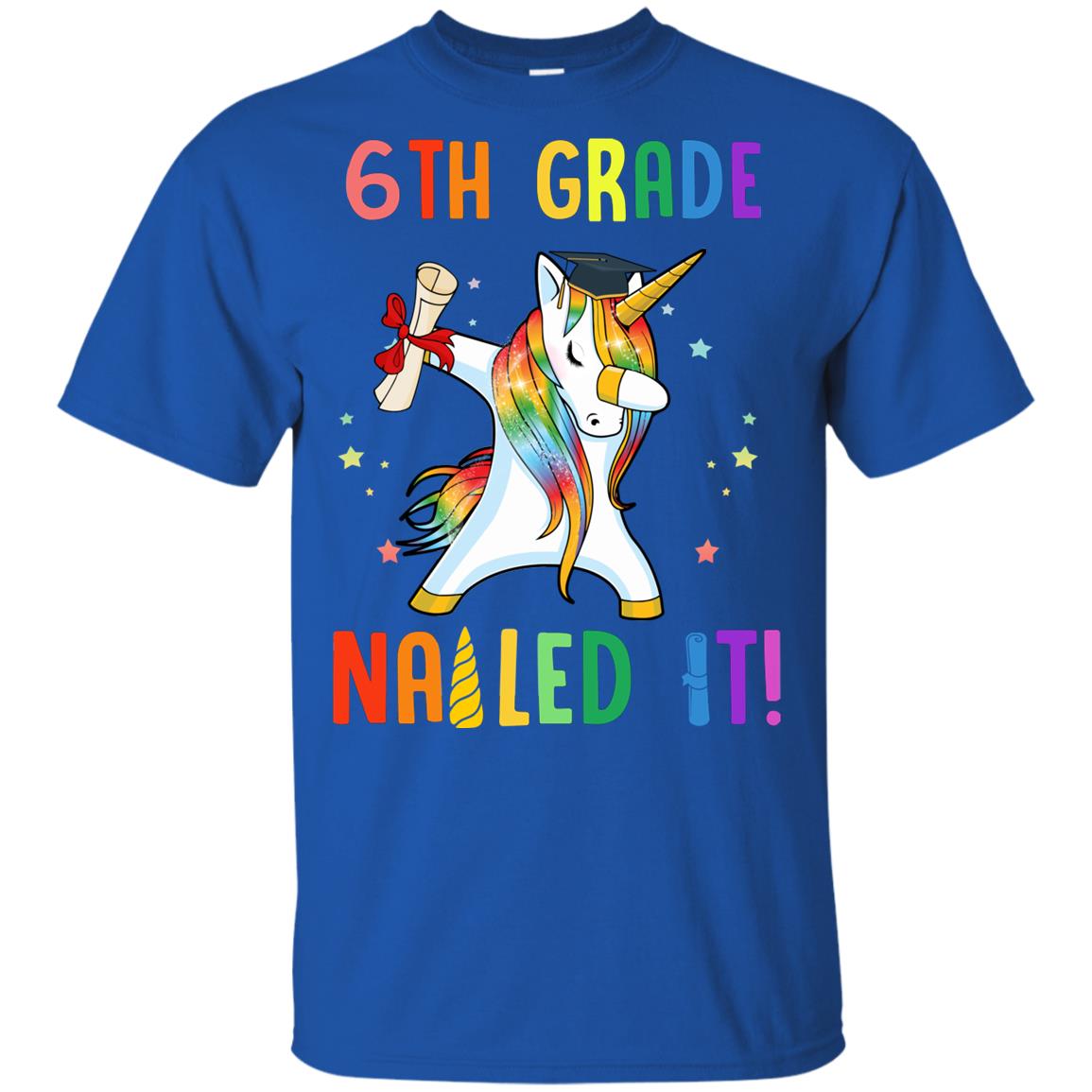 Dabbing 6th Grade Unicorn Nailed It Graduation Class Of 2022 Youth Youth Shirt | Teecentury.com