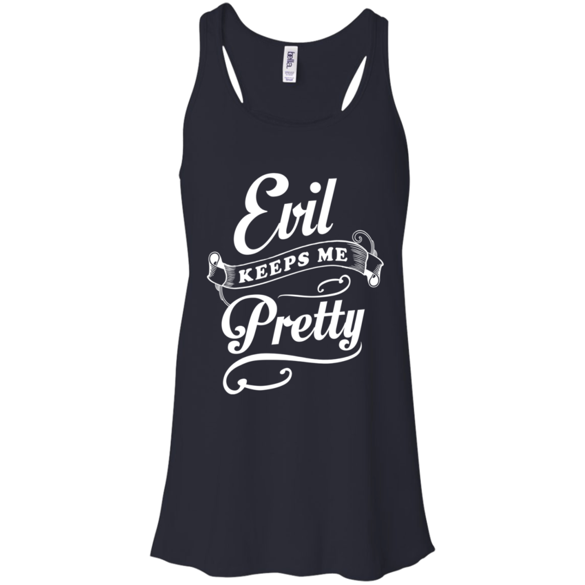 Evil Keeps Me Pretty T-Shirt & Tank Top | Teecentury.com