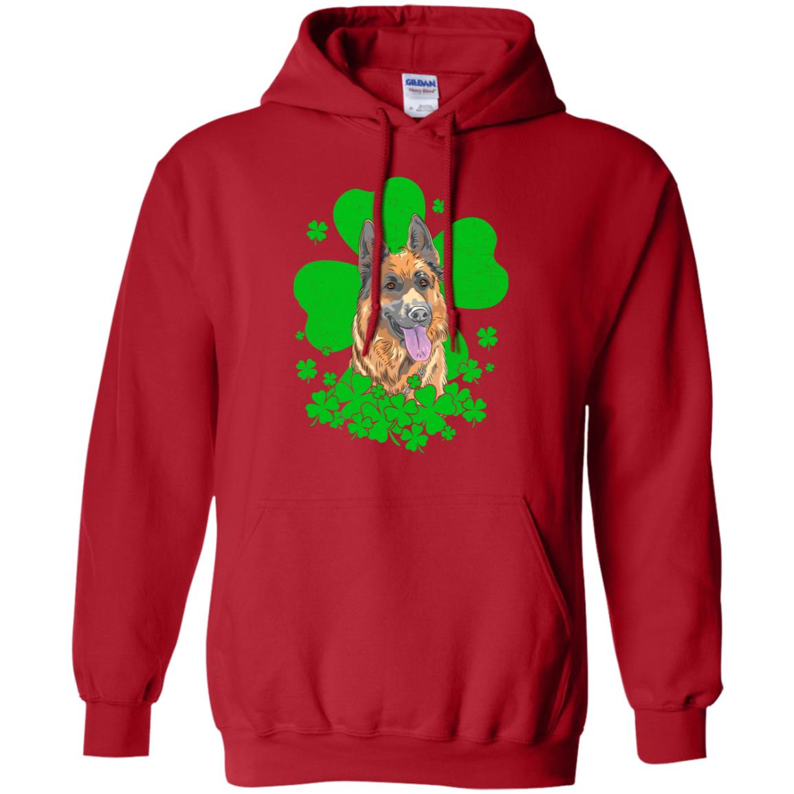 German Shepherd St. Patrick's Day Clovers T-Shirt & Hoodie | Teecentury.com