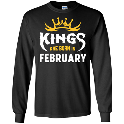 Kings Are Born In February T-Shirt & Hoodie | Teecentury.com