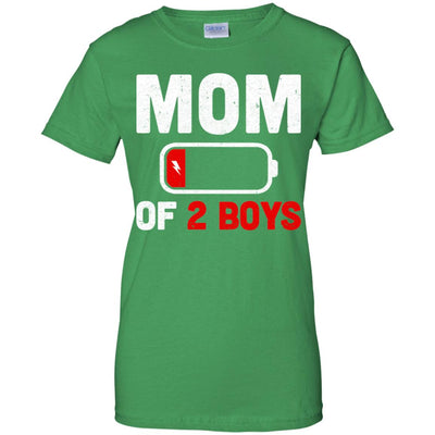 Funny Mom Of 2 Boys Mothers Day Gifts T-Shirt & Hoodie | Teecentury.com
