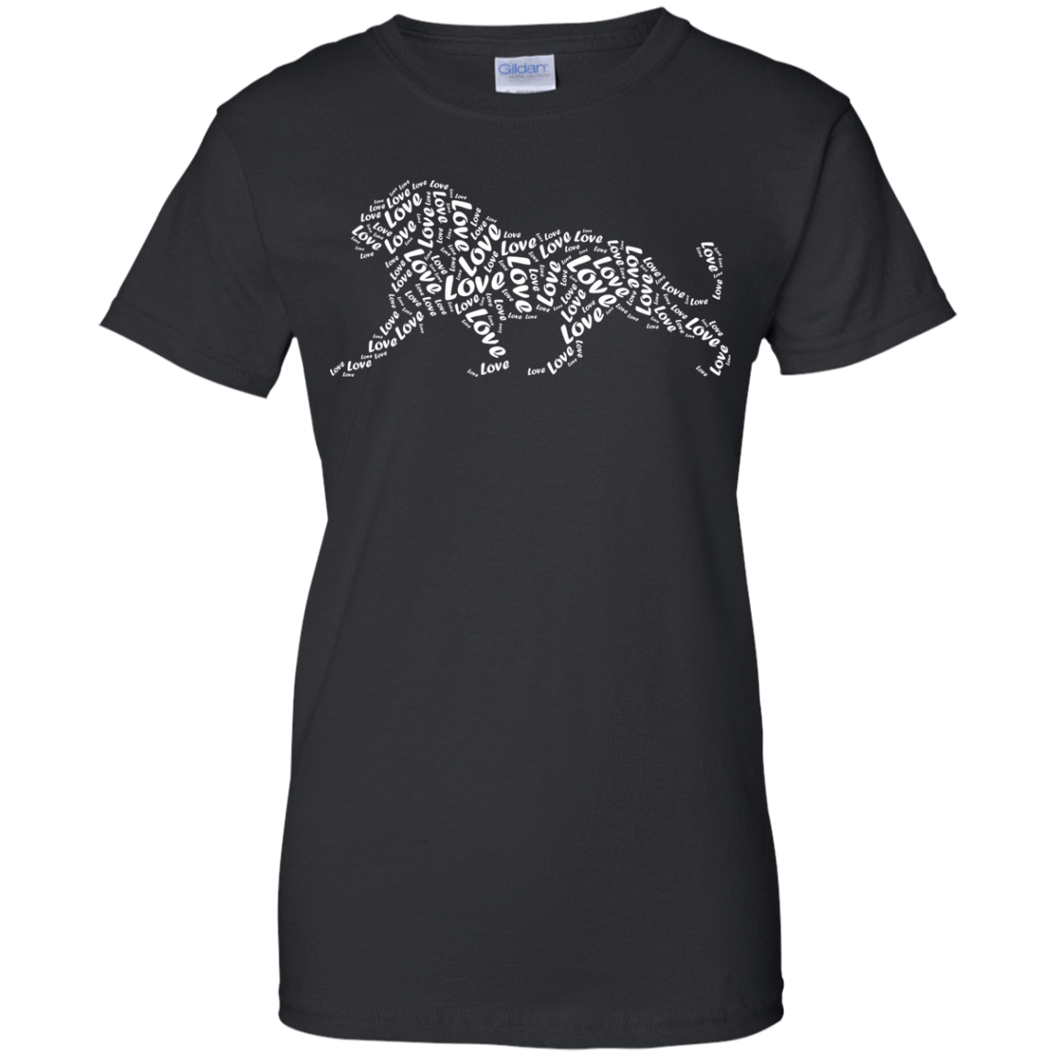 I Love Lion T-Shirt Word Graphic Tee T-Shirt & Hoodie | Teecentury.com