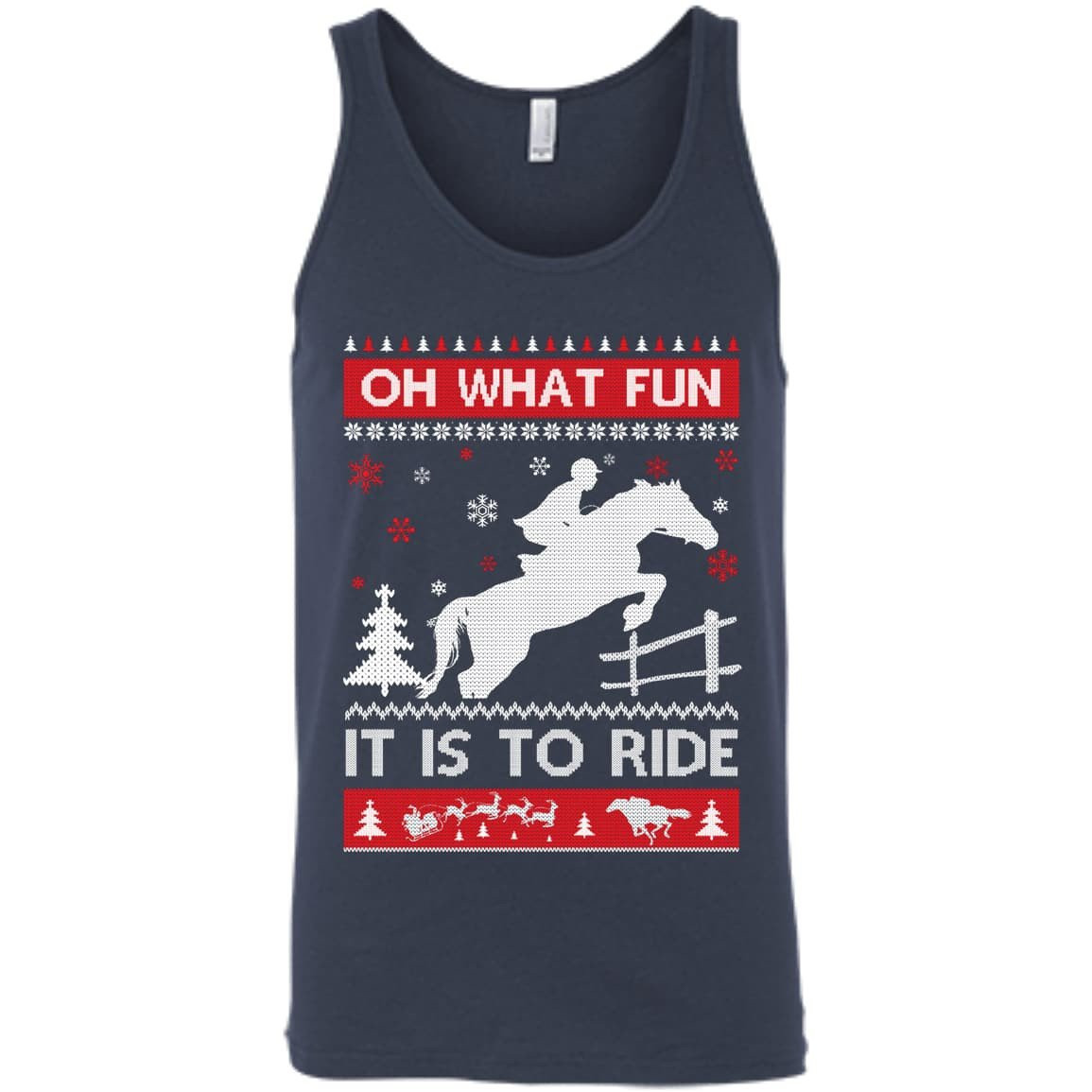 Horse Sweater Christmas Oh What Fun It Is To Ride T-Shirt & Hoodie | Teecentury.com