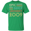 Epic Since January 2009 Vintage 13th Birthday Gifts Youth Youth Shirt | Teecentury.com