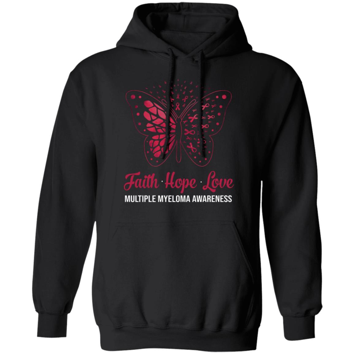 Faith Hope Love Butterfly Multiple Myeloma Awareness T-Shirt & Hoodie | Teecentury.com