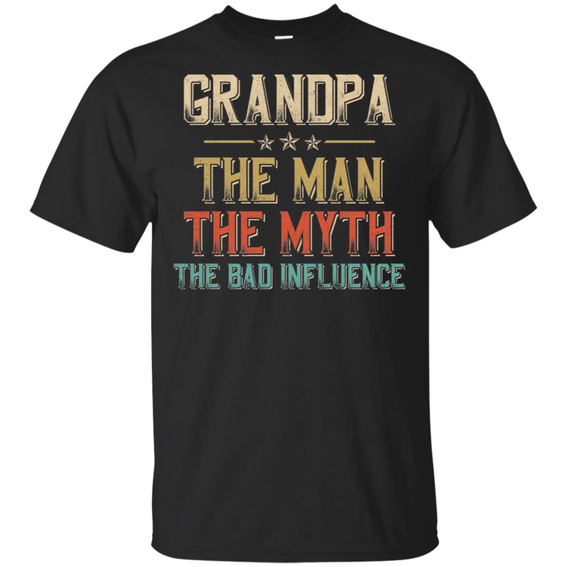 Vintage Grandpa The Man The Myth The Bad Influence T-Shirt & Hoodie | Teecentury.com