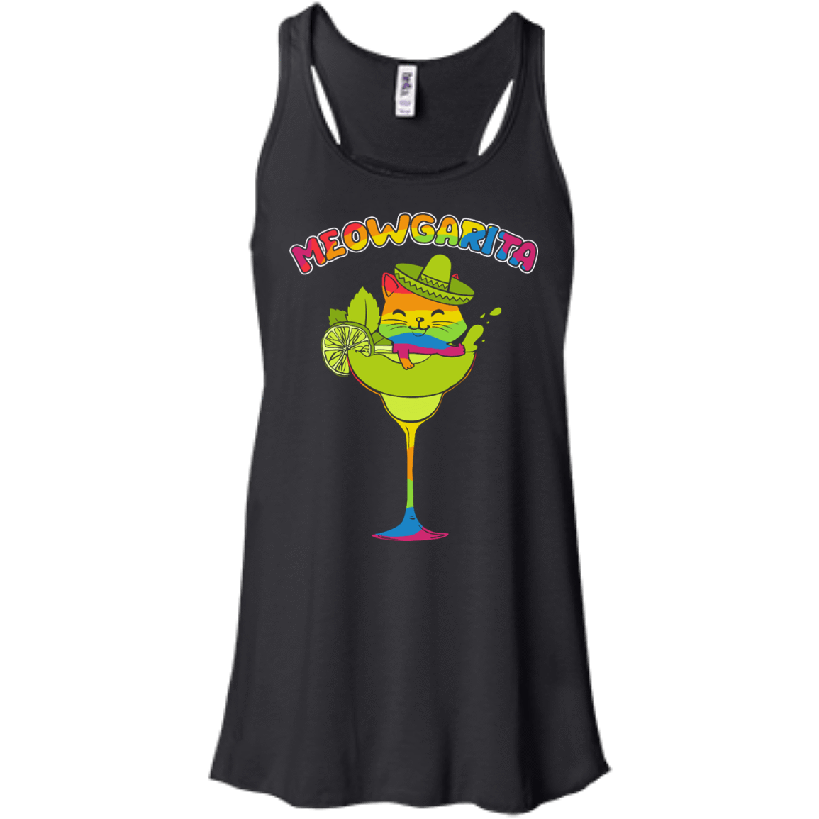 Rainbow Meowgarita Margarita Cat Lover T-Shirt & Hoodie | Teecentury.com