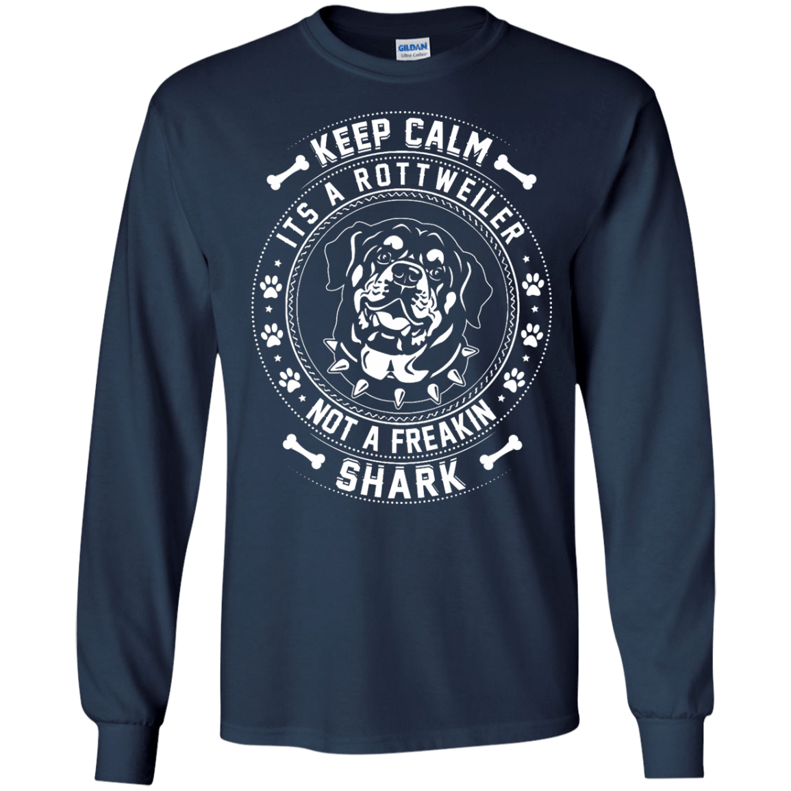 Keep Calm It's A Rottweiler Not A Freaking Shark T-Shirt & Hoodie | Teecentury.com