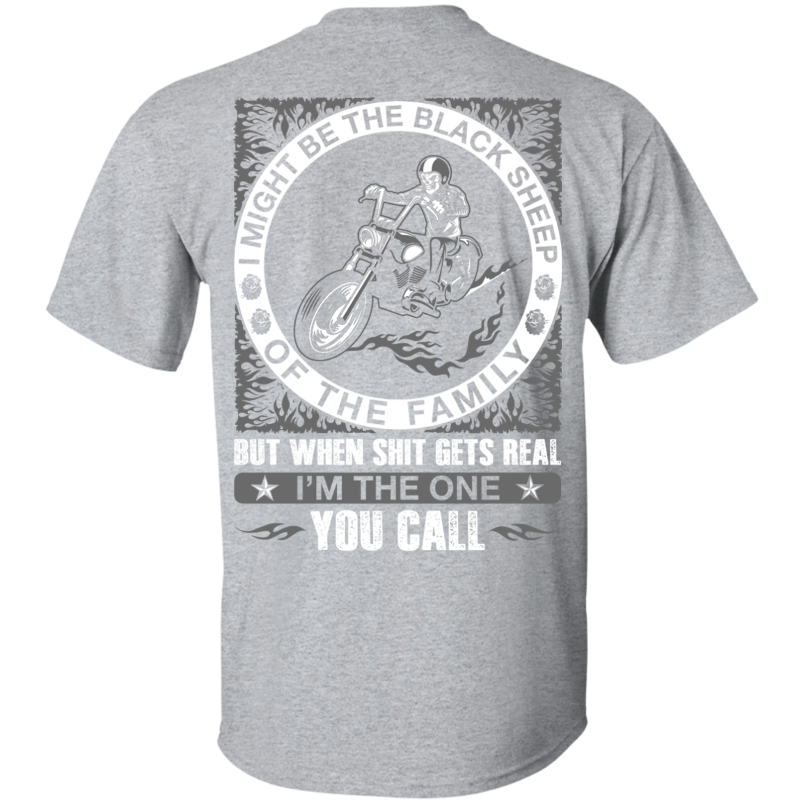 I Might Be The Black Sheep Of The Family Motorcycle T-Shirt & Hoodie | Teecentury.com