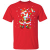 Dabbing Santa Shirt For Boys Girls Christmas Tree Lights T-Shirt & Sweatshirt | Teecentury.com