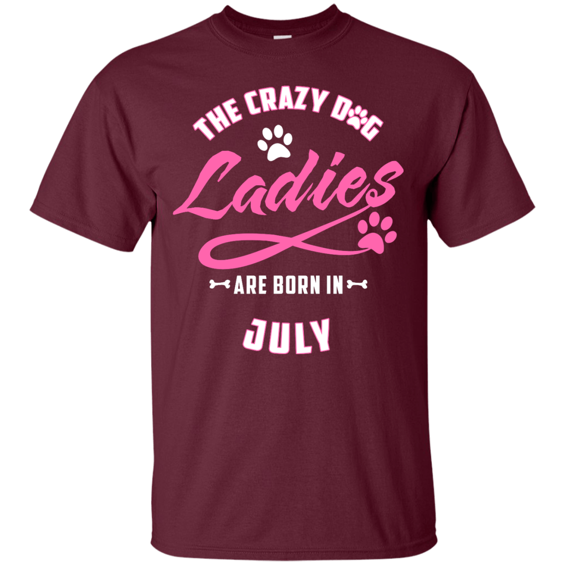 The Crazy Dog Ladies Are Born In July T-Shirt & Hoodie | Teecentury.com