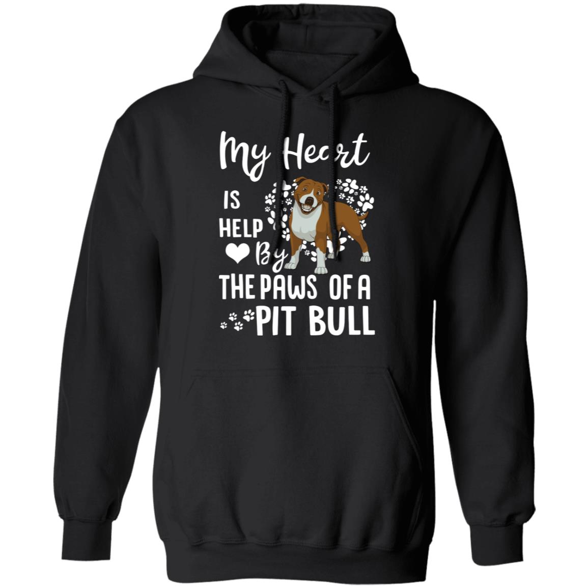 My Heart Is Held By The Paws Of A Pit Bull Lover T-Shirt & Hoodie | Teecentury.com