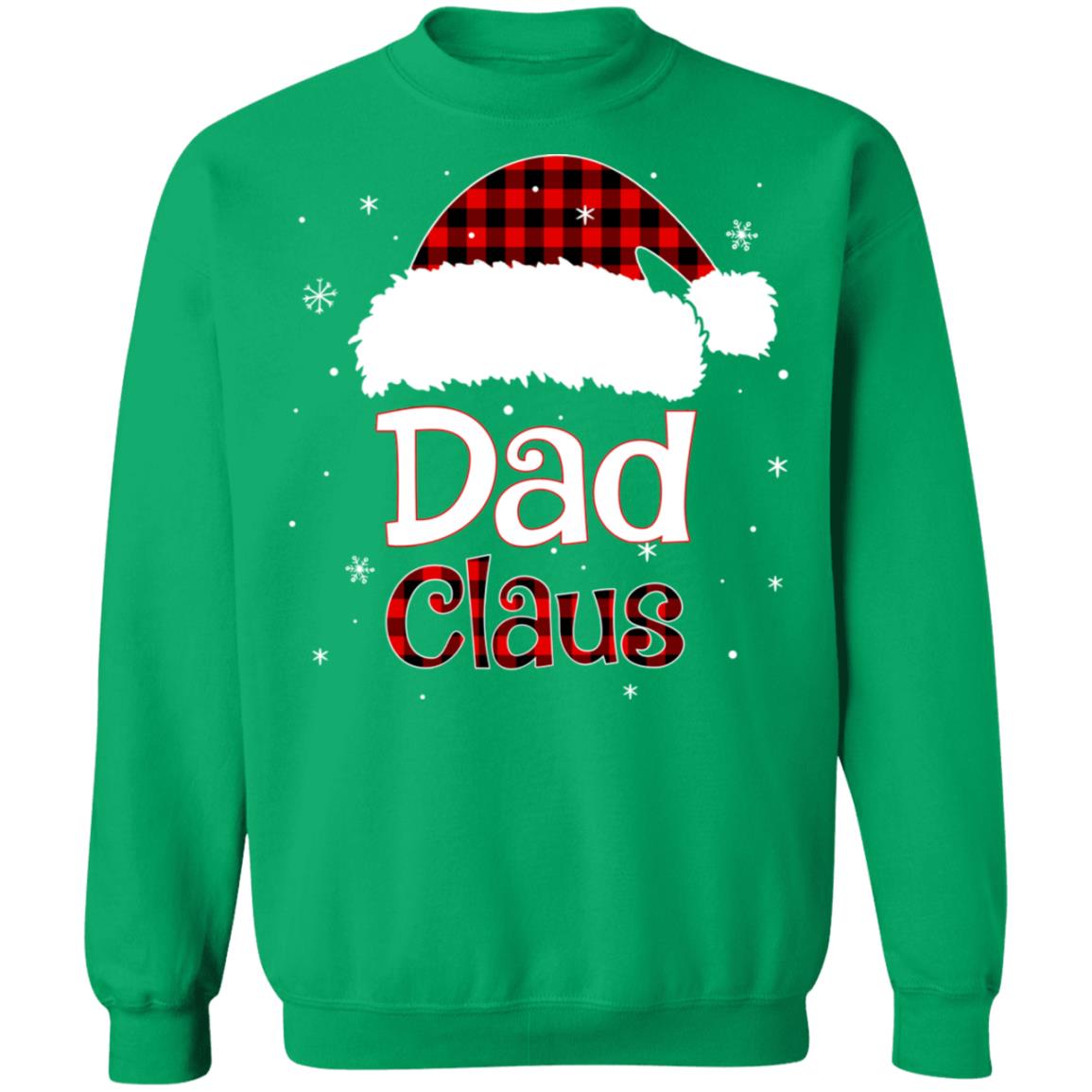 Santa Dad Claus Red Plaid Family Pajamas Christmas Gift T-Shirt & Sweatshirt | Teecentury.com