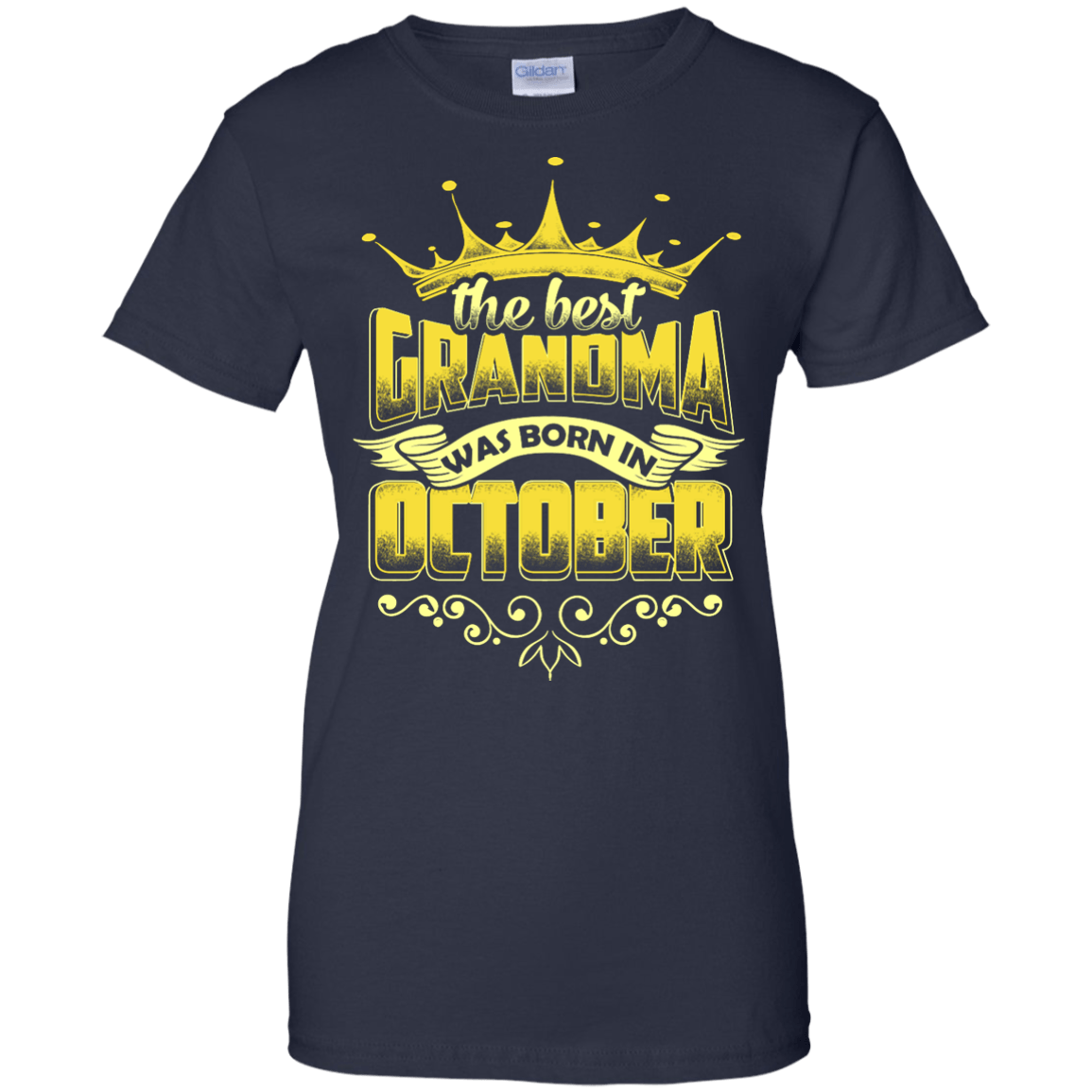 The Best Grandma Was Born In October T-Shirt & Hoodie | Teecentury.com