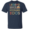 Legend Since November 2005 Vintage 17th Birthday Gifts T-Shirt & Hoodie | Teecentury.com