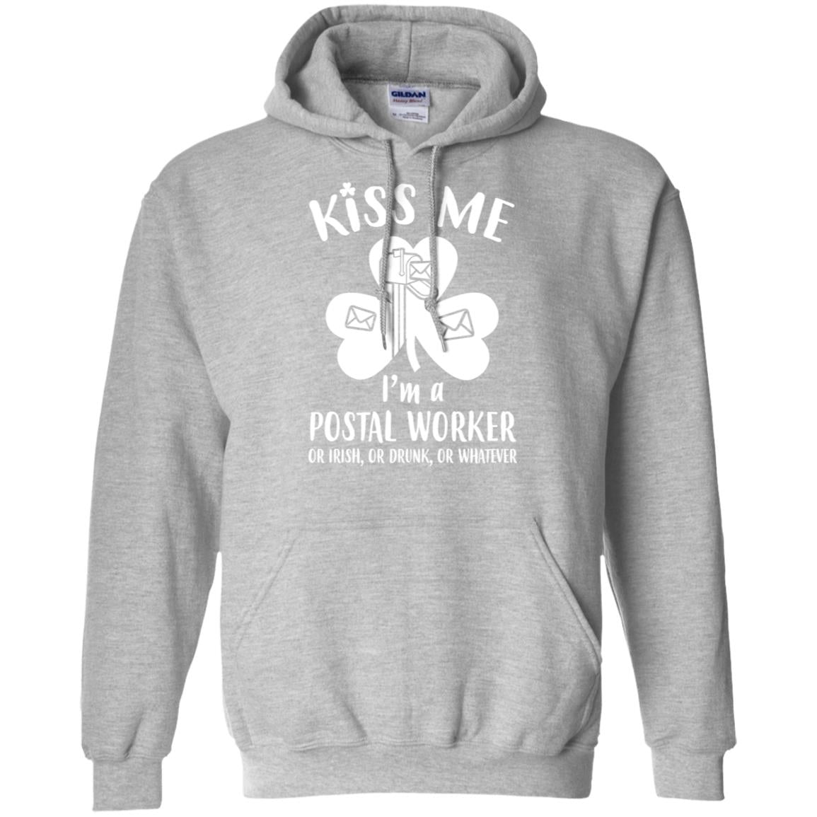 Kiss Me Im A Postal Worker Irish Drunk St Patricks Day T-Shirt & Hoodie | Teecentury.com