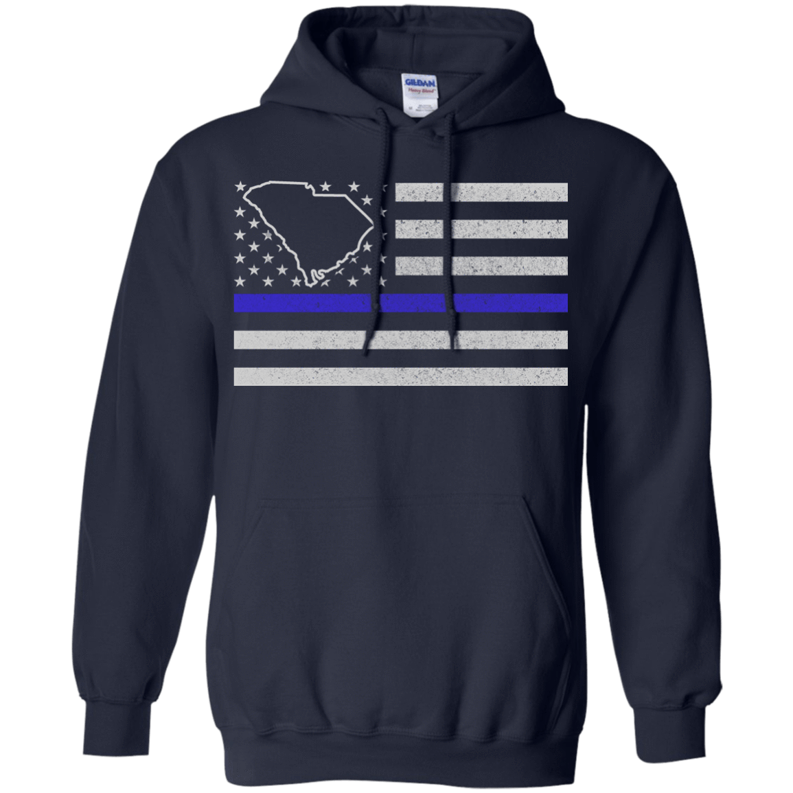 South Carolina Thin Blue Line Police State T-Shirt & Hoodie | Teecentury.com