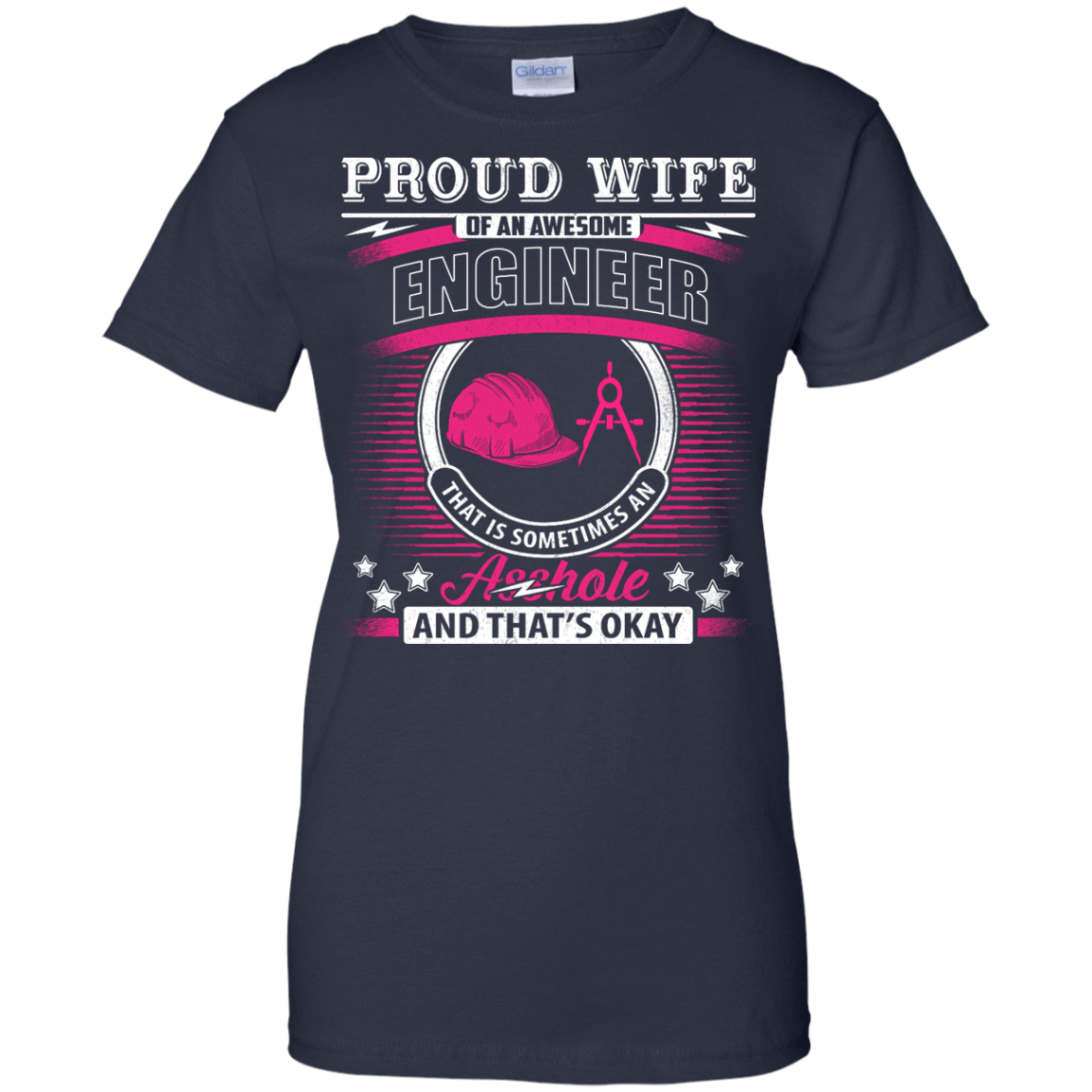Proud Wife Of An Awesome Engineer T-Shirt & Hoodie | Teecentury.com