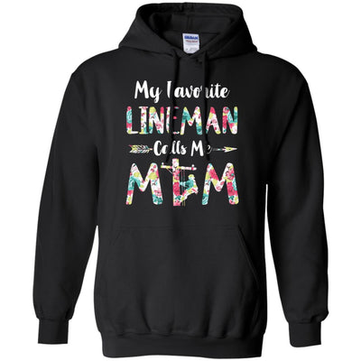 Floral My Favorite Lineman Calls Me Mom Mothers Day Gift T-Shirt & Hoodie | Teecentury.com