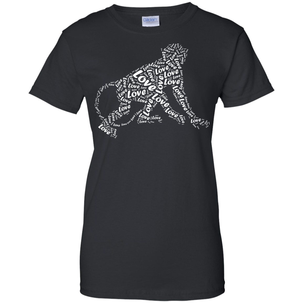 I Love Monkey T-Shirt Word Graphic Tee T-Shirt & Hoodie | Teecentury.com