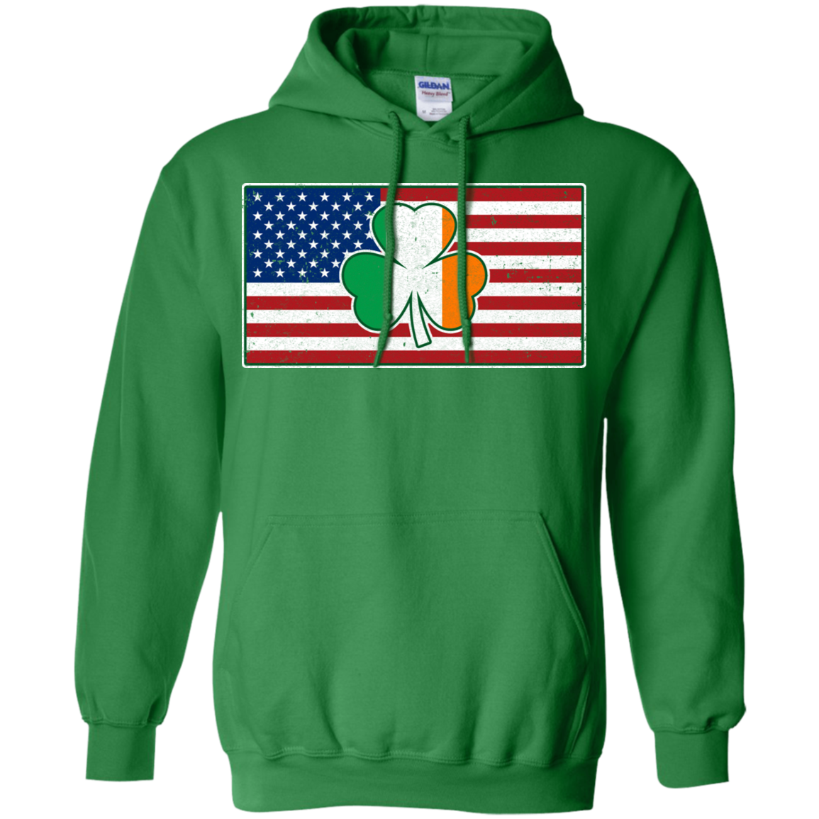 Shamrock Irish Ireland American USA Flag Gift T-Shirt & Hoodie | Teecentury.com