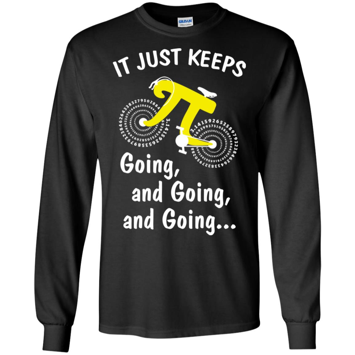 It's Just Keep Going And Going Bicycle Pi Day Gift T-Shirt & Hoodie | Teecentury.com