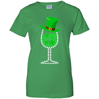 Shamrock Wine Glass Top Hat St Patrick's Day Gift T-Shirt & Hoodie | Teecentury.com