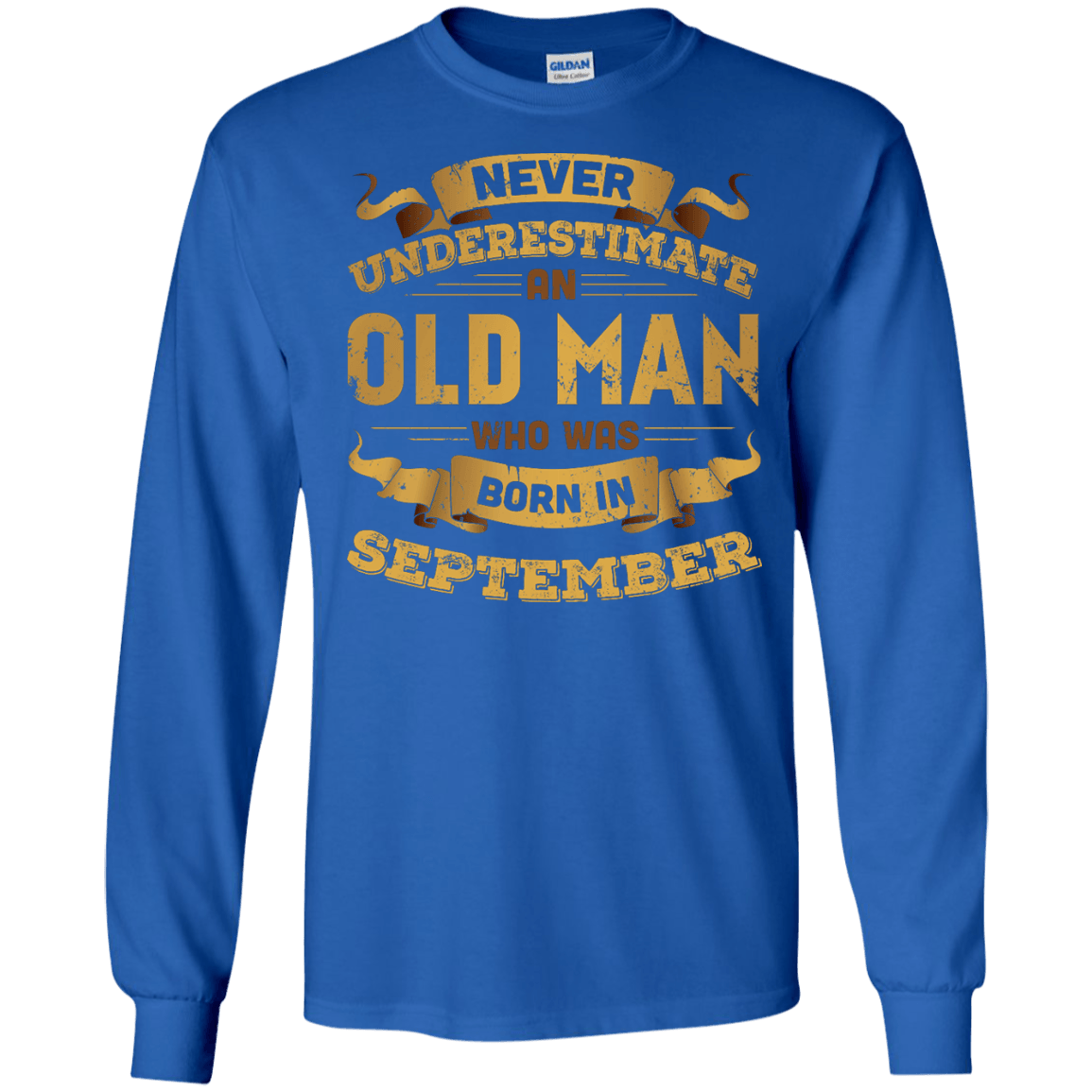 Never Underestimate An Old Man Who Was Born In September T-Shirt & Hoodie | Teecentury.com