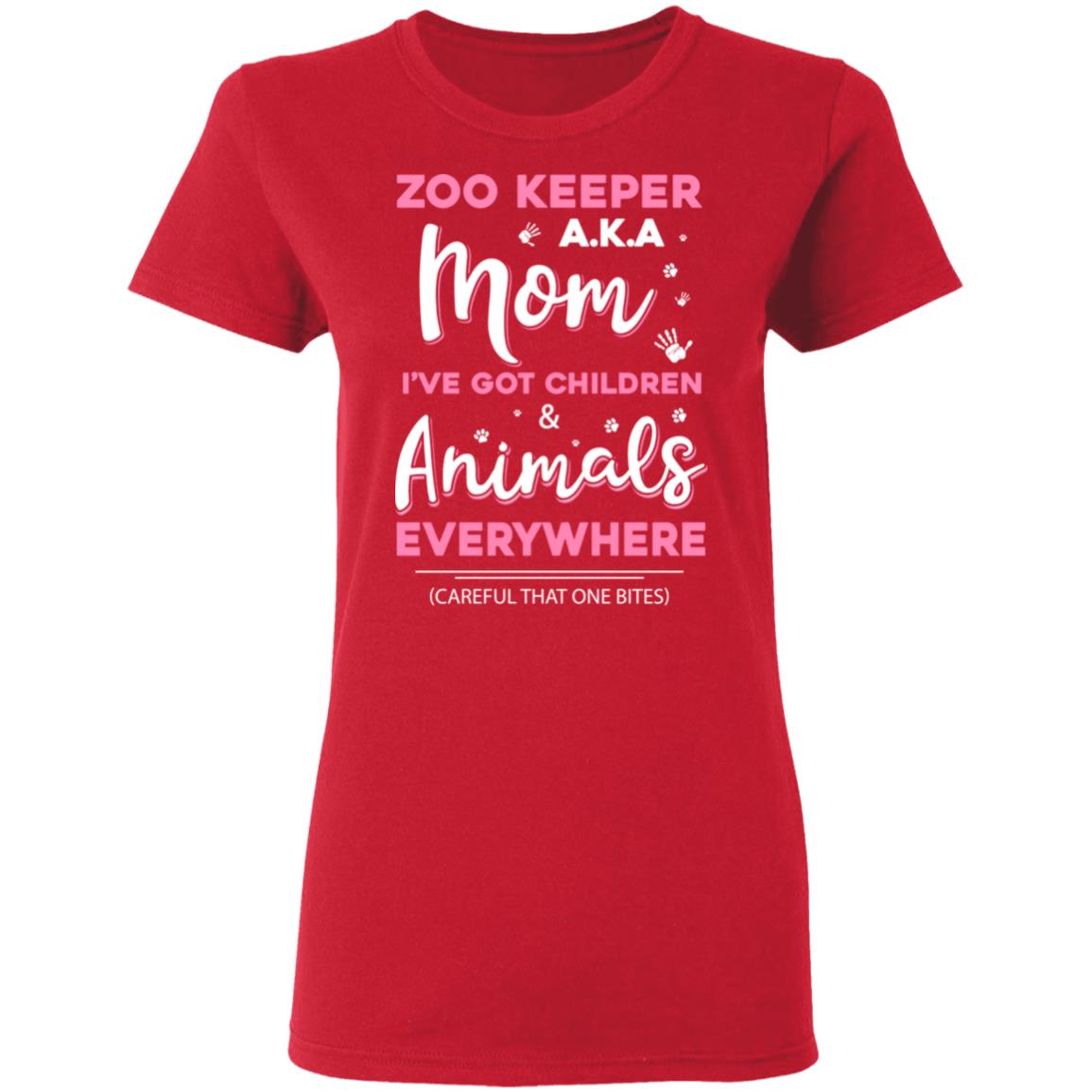 Zoo Keeper Aka Mom I've Got Children and Animals Everywhere T-Shirt & Hoodie | Teecentury.com