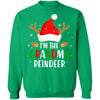 I'm The Grandma Reindeer Matching Family Christmas T-Shirt & Sweatshirt | Teecentury.com