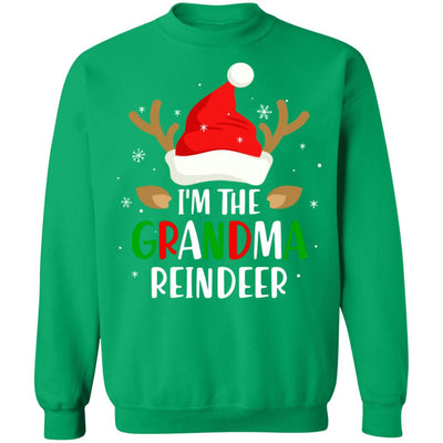 I'm The Grandma Reindeer Matching Family Christmas T-Shirt & Sweatshirt | Teecentury.com